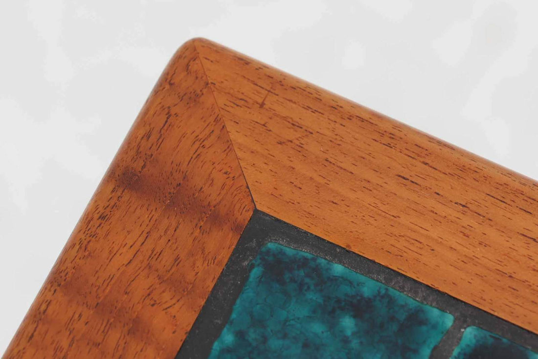 Ran デンマーク タイルトップ チーク サイドテーブル 北欧家具 Ran