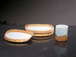 加藤洋二 陶芸 作品 2つセット レア 加藤洋二 陶芸 作品 2つセット