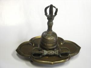 五鈷杵 密教法具 鎌倉時代 五鈷杵 密教法具 鎌倉時代 金銅密教法具