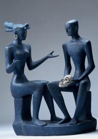 ひょうたん 文鎮 圓鍔勝三 尾道で円鍔勝三生誕120年展 彫刻の原型や