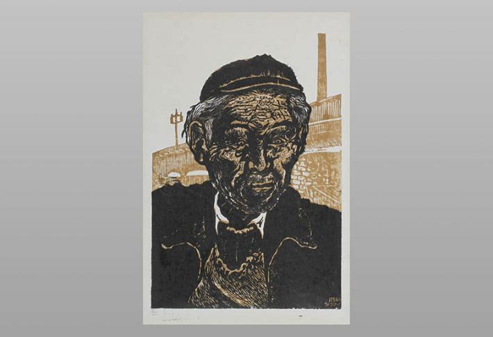 海野光弘 ☆ 海野光弘作 版画小品集「宇津の谷」：製本前の原画