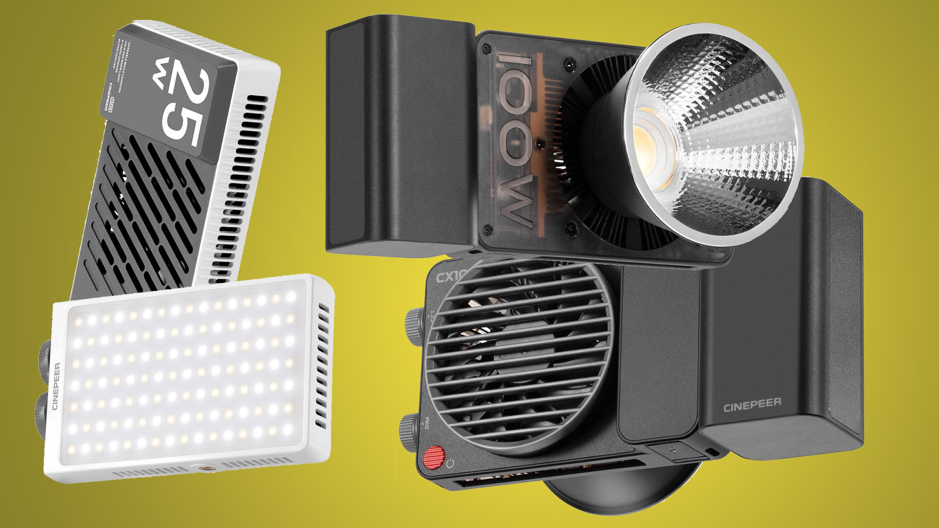 ZHIYUN CINEPEER CX100 and CM25 Bi-Color LED Lights Released