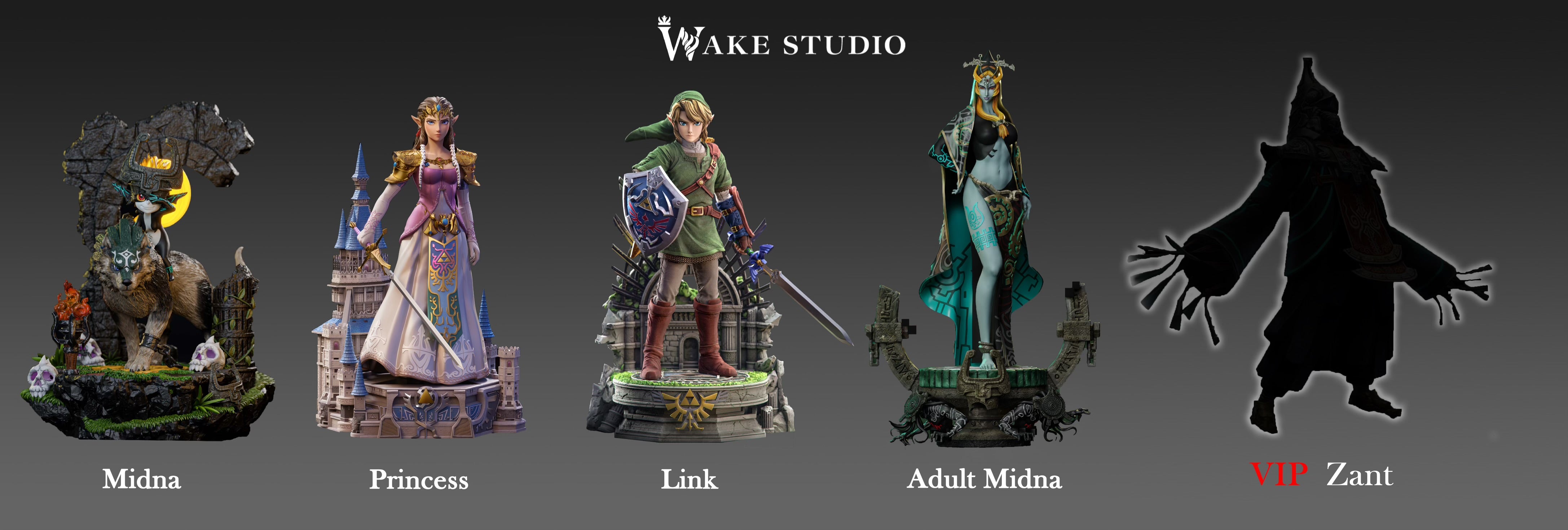 ゼルダの伝説 Wake-STUDIO リンク ミドナ フィギュア The Legend of