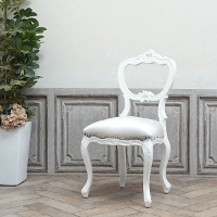 アンティーク 調/ロココ調/クラシック/猫脚/サロンチェア/アームチェア