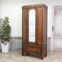 1930年頃 オーク材 イギリス アンティーク・ワードローブ antique80165