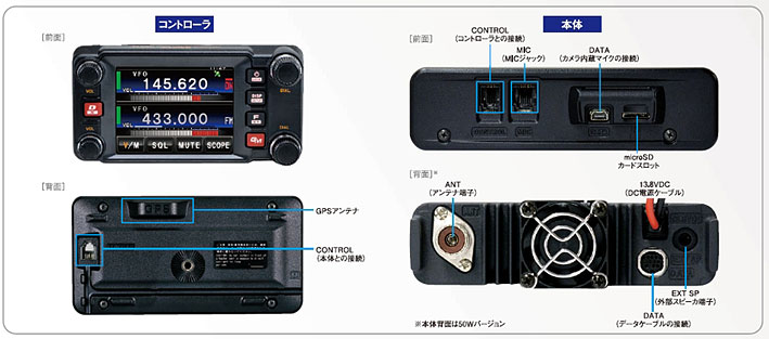 Yaesu FTM-400D トランシーバー FTM-400XD/XDHFTM-400D/DH（生産終了