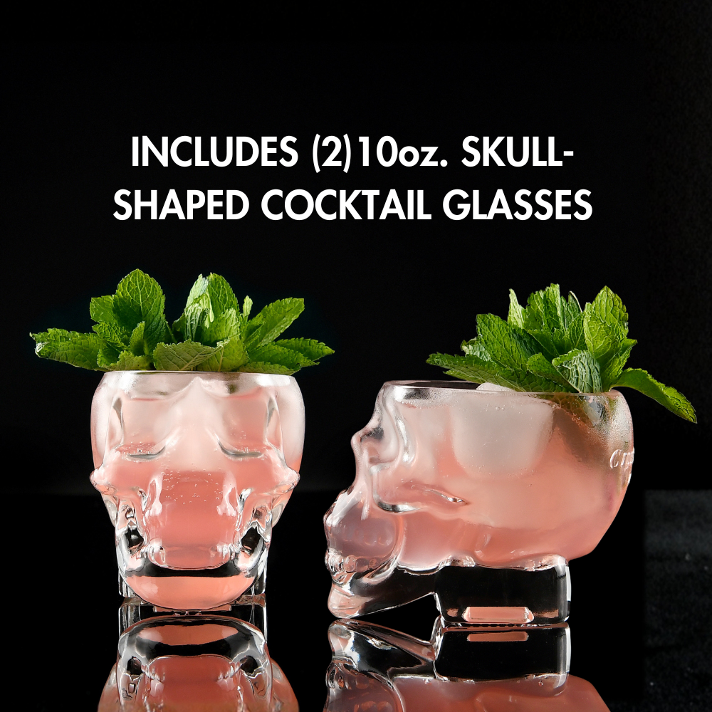 Crystal Head Original Vodka 750ml with (2) 10oz. Glasses - Crystal