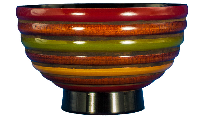 うつわの店 クラフトなかつか ｜ 取扱商品 漆器 お椀 12cm 独楽 塗 内黒