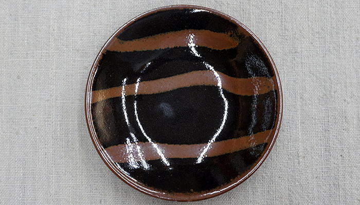 Amazon.co.jp: 作家 陶器 大皿 深皿 猫 作家の器 益子焼 笠間焼 :