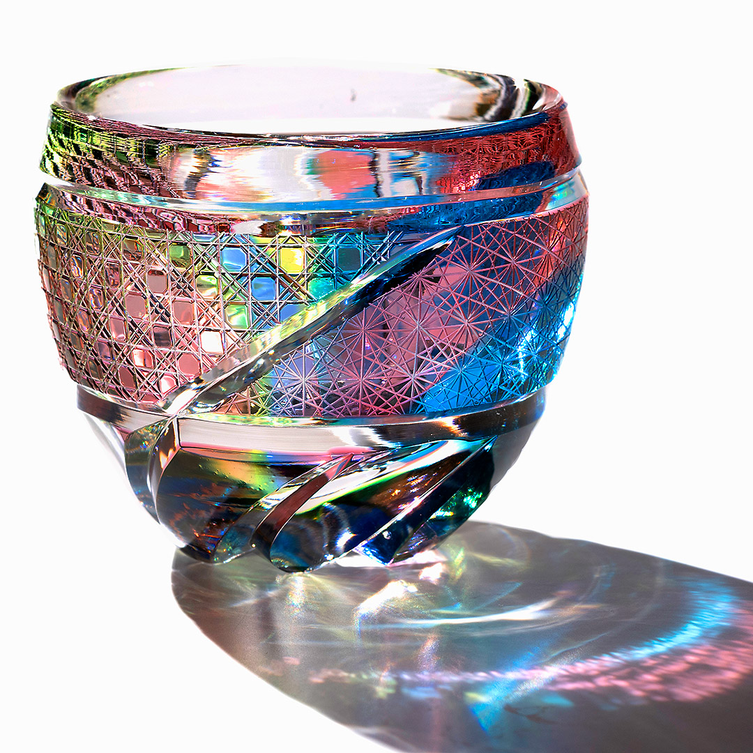 Jewel Kiriko 虹色の切子酒杯の通販情報 - Craft Style