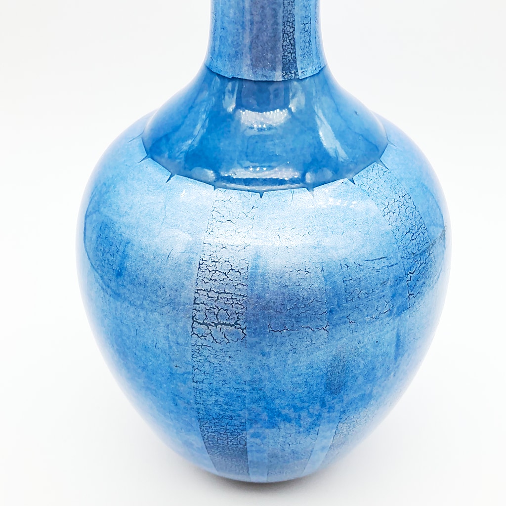 九谷焼・銀彩花紋・香跳作 九谷焼・銀彩花紋・香跳作