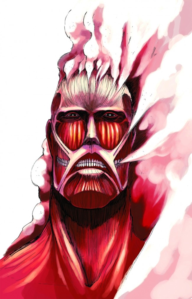 進撃の巨人』が1億部突破！ 超大型巨人がNYの壁を越える動画公開