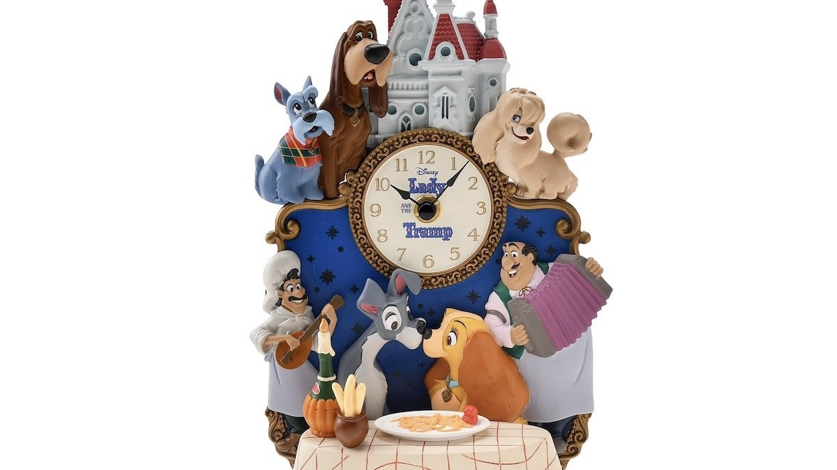 ディズニーストア レディ 70周年 時計 ライトアップ 良い わんわん物語