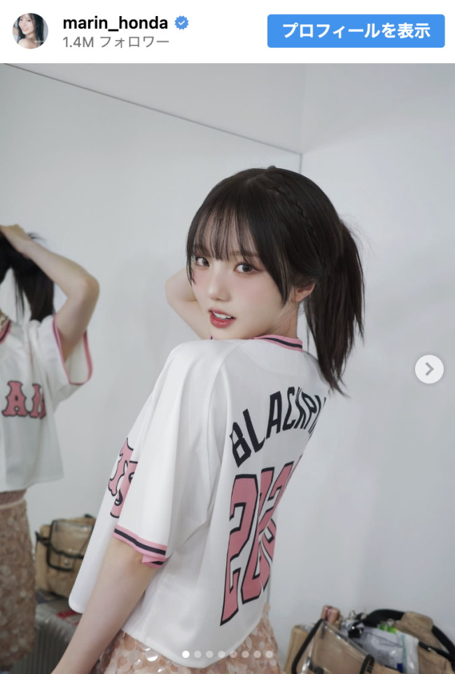 本田真凜、「可愛すぎる」の声殺到 ユニフォーム姿にファン悶絶