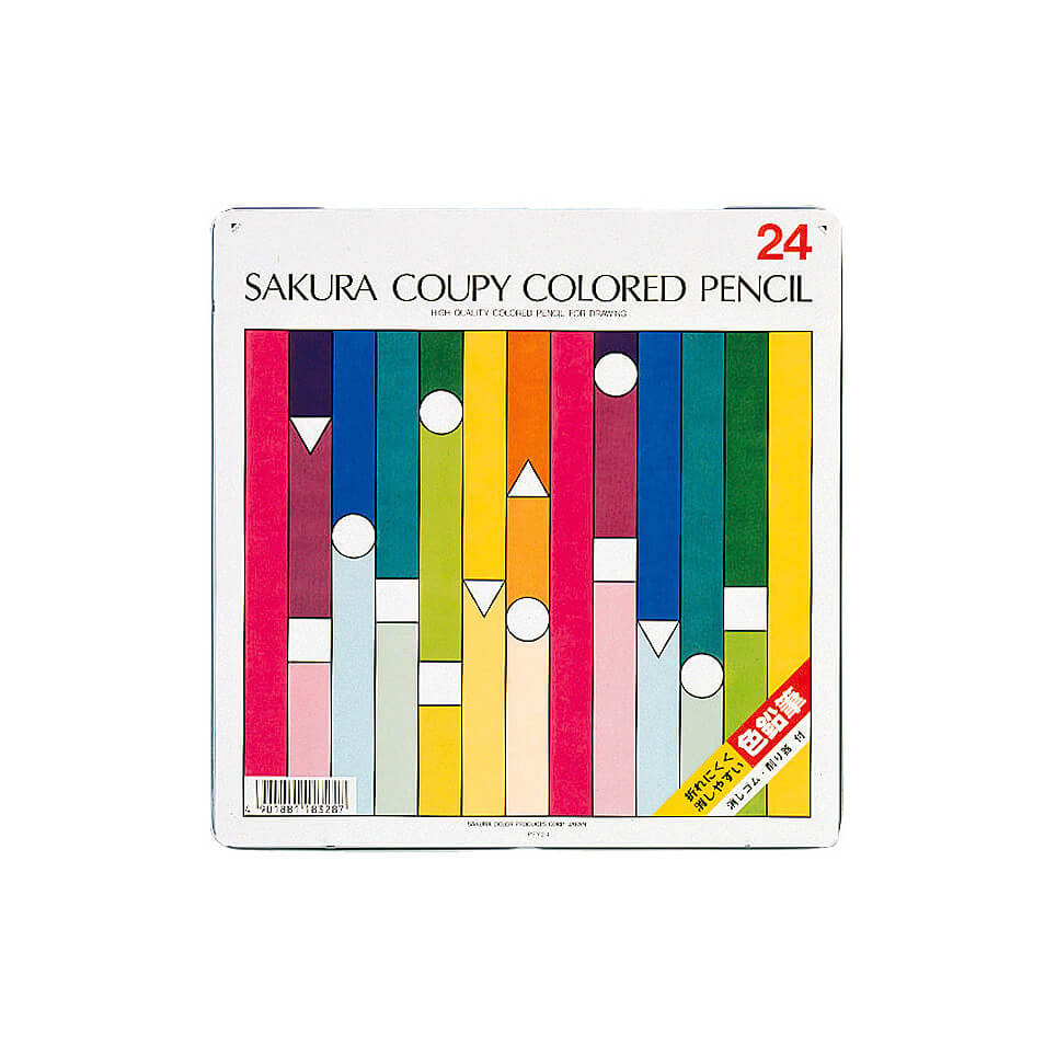 クーピー色鉛筆24色（スタンダード）｜クーピー色鉛筆｜色鉛筆｜絵画