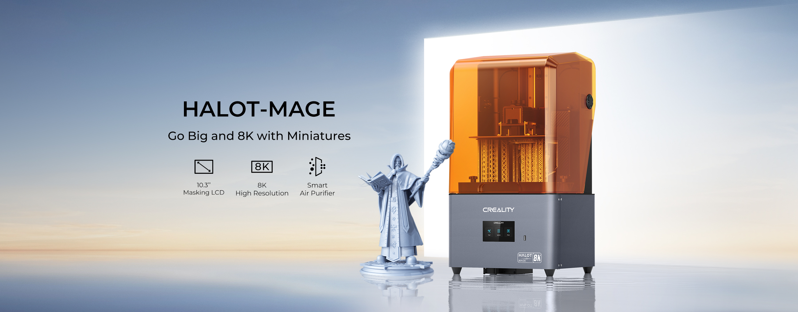 CREALITY Halot-Mage 8K resolution for unlimited creativity