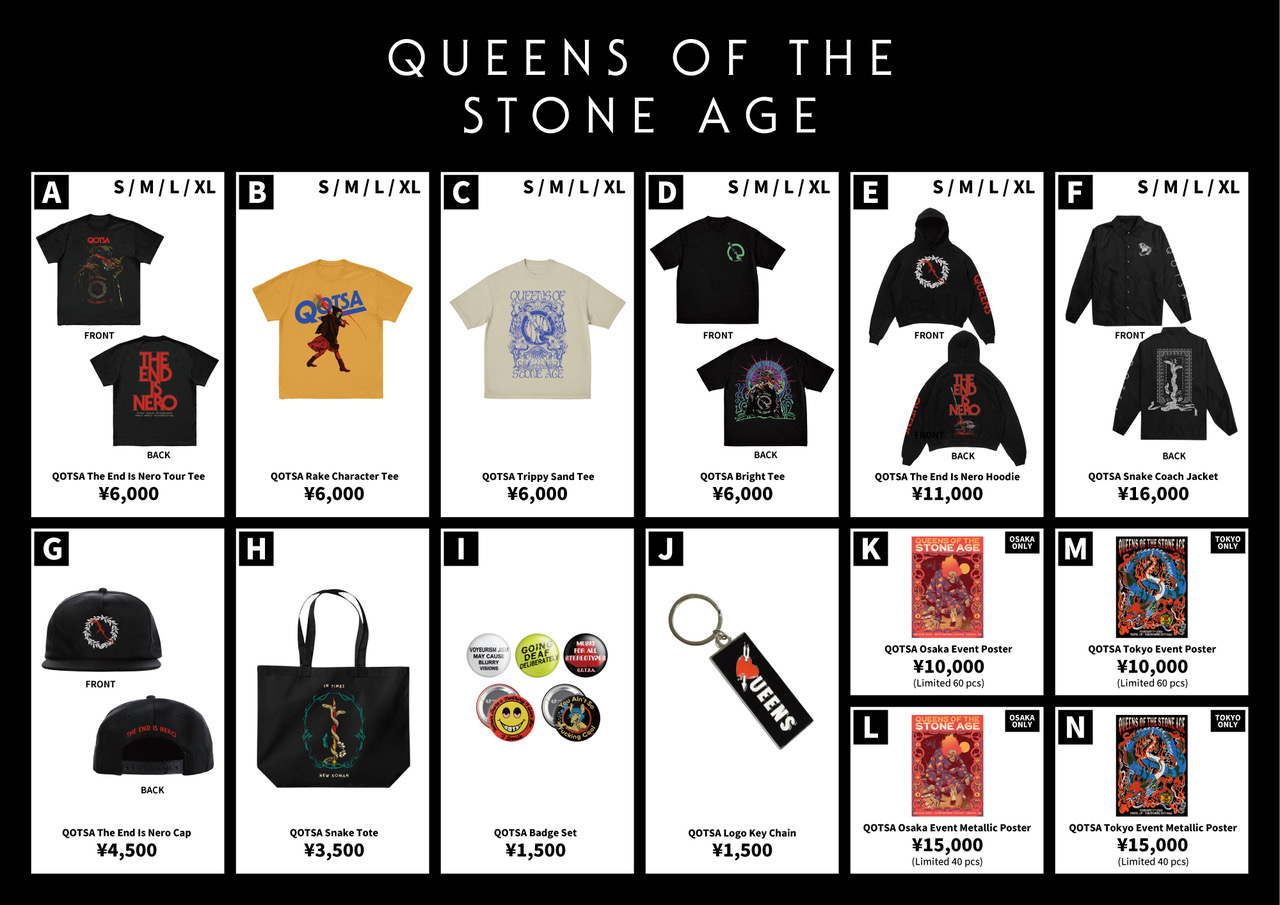 QUEENS OF THE STONE AGE グッズ販売情報がアップ！ - CREATIVEMAN