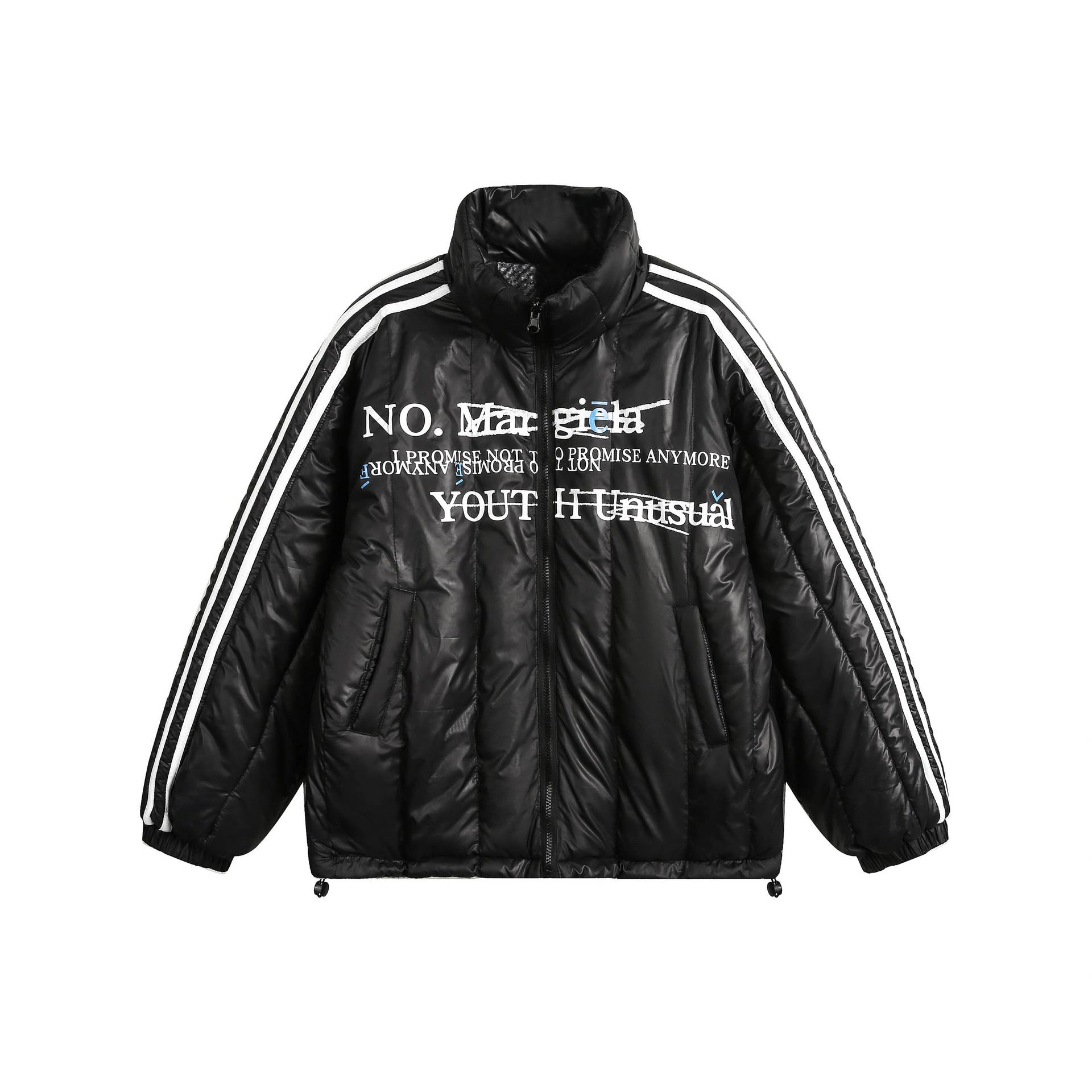 Reversible Mickey Mouse check pattern down jacket ユニセックス