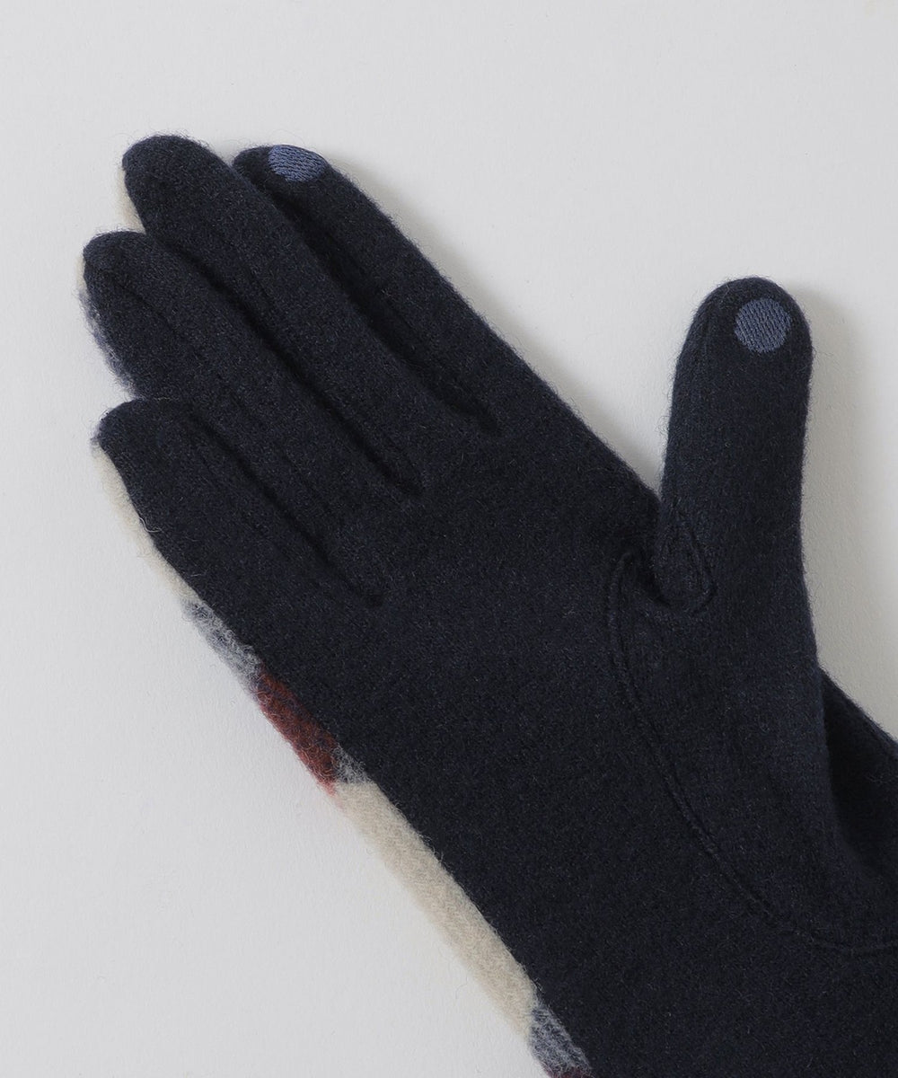 クレストブリッジチェックグローブ（ハット/キャップ/グローブ）｜BLUE