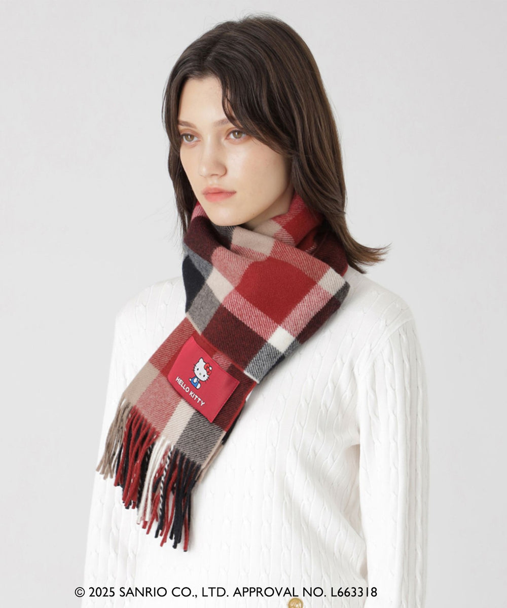 ハローキティコラボ】クレストブリッジチェックマフラー（マフラー
