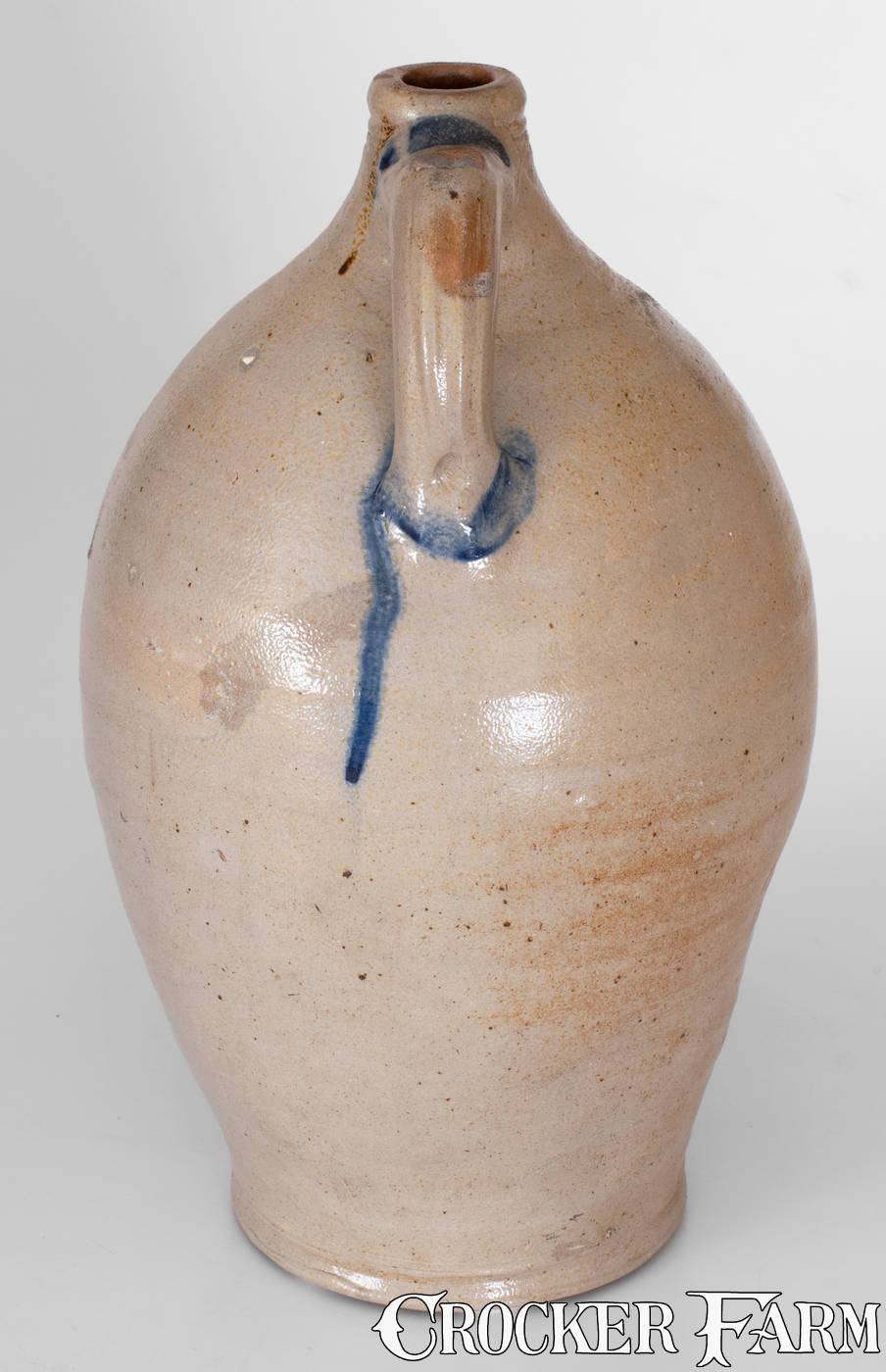P. CROSS (Peter Cross, Hartford, Connecticut) Stoneware Jug, 1806