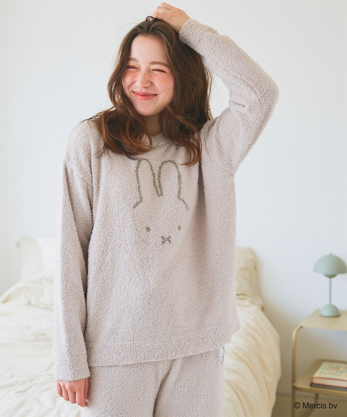 ミッフィーぬいぐるみ ルームウェア パジャマ クニャック ブルー