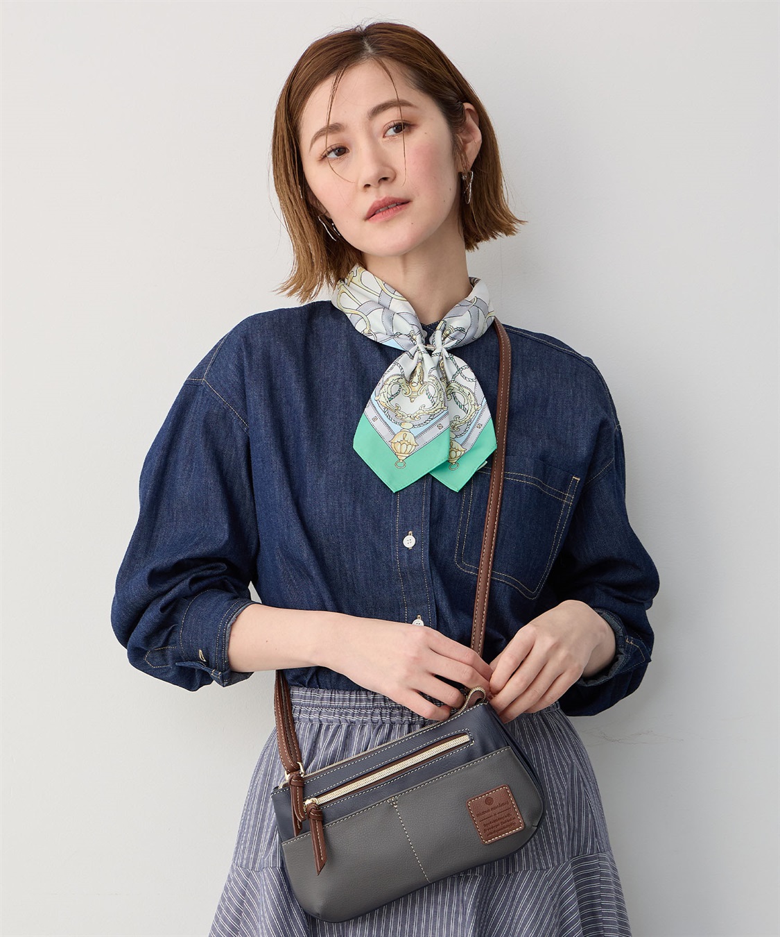 合皮バイカラーミニショルダ JOIN PARK｜クロスプラス公式通販サイト