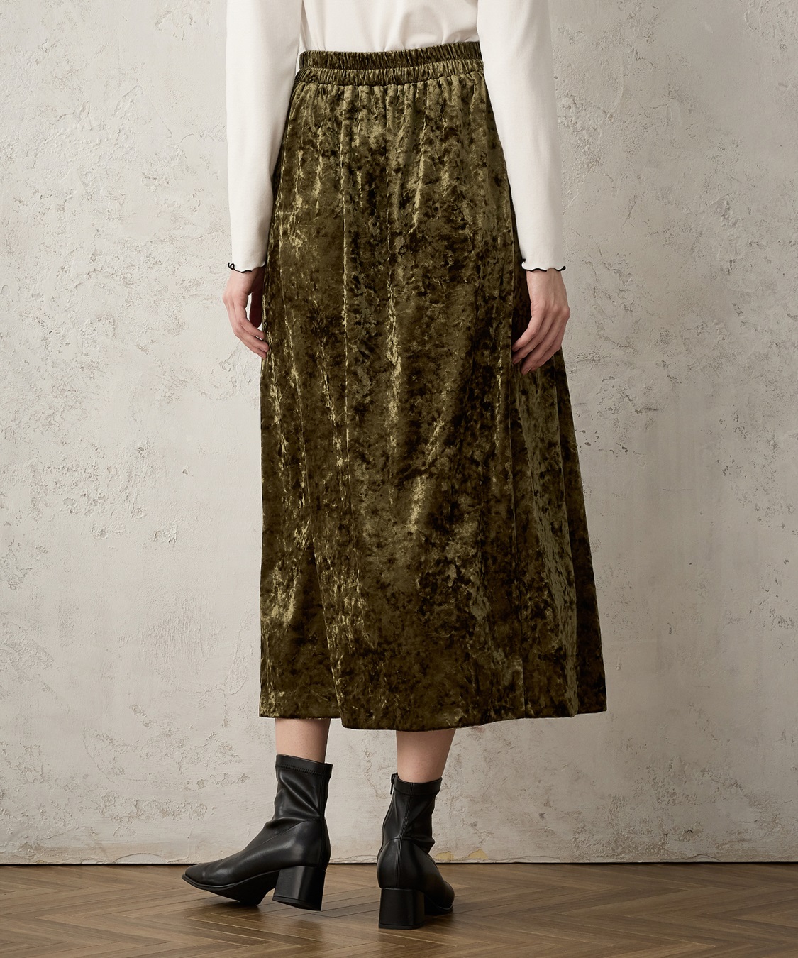 クラッシュベロアスカート LE SOUK HOLIDAY｜クロスプラス公式通販サイト