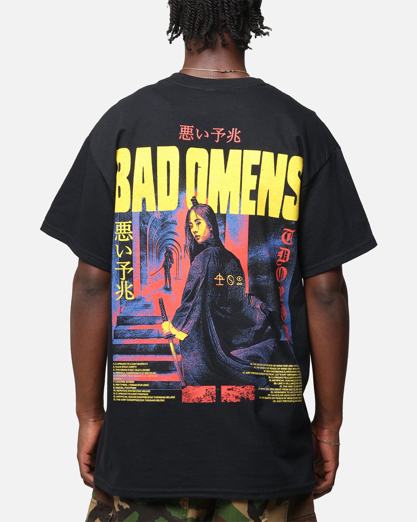 Bad Omens Samurai Girl T-Shirt Black | Culture Kings US