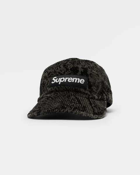 Supreme Snakeskin Corduroy Camp Cap Black | Culture Kings US