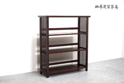 ブランド家具の買取について「松本民芸家具 書棚 本棚 飾り棚 格子