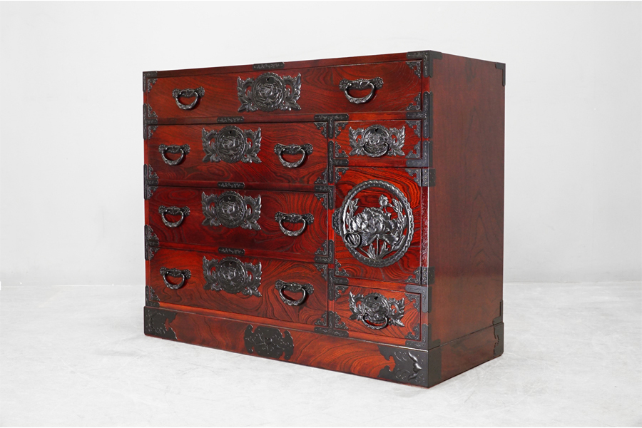 船箪笥 小タンス 和箪笥 小引出 古民家 インテリア 木製 家具 金庫