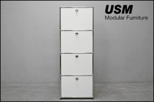 ☆sora☆USMハラー 1列2段 鍵付キャビOP/DD 色：白 ☆sora様専用