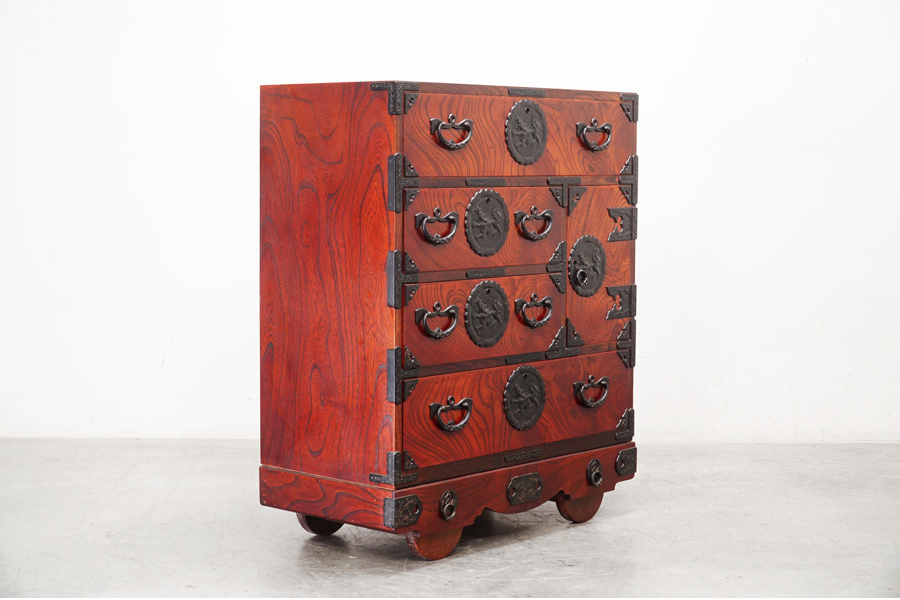 M○良品 飛鳥民芸家具 欅箪笥 車箪笥 和 チェスト 時代箪笥 四国高松