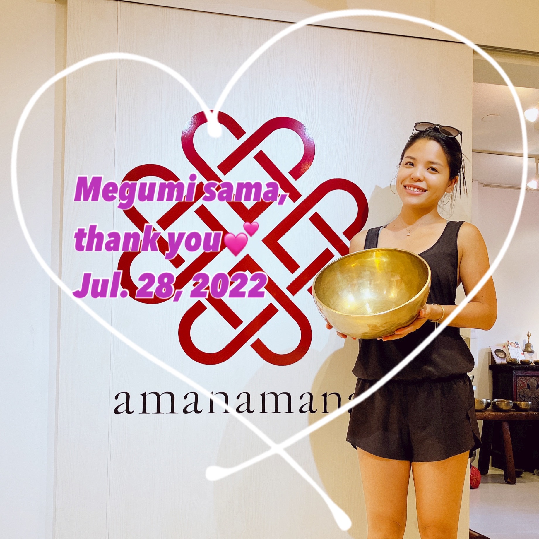 amanamana アマナマナ チベット シンギングボウル 渋金小中 18cm