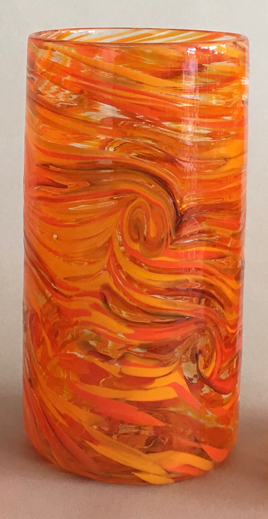 Glass Studio Toos 百華 Vermillion オレンジ Glass Studio Toos 百華