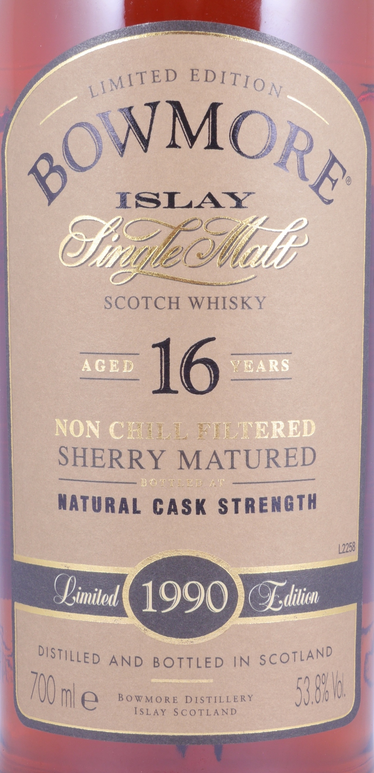 Bowmore 1990 16 Year Sherry Cask Limited Edition Scotch Whisky 53.8%