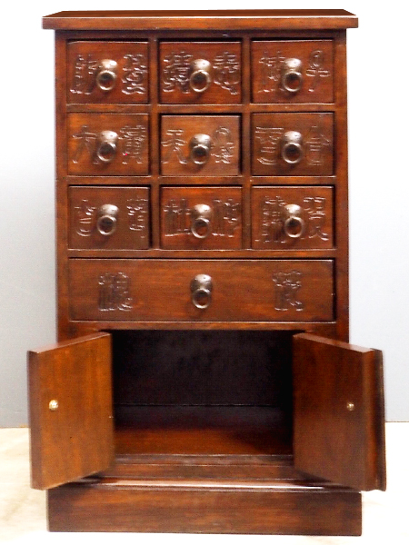 ヴィンテージ 李朝家具 薬箪笥 小引き出し 薬棚 抽斗 収納箱 レトロ