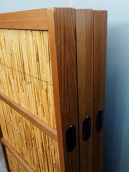 花寄屏風　2枚折　保管箱あり　(高さ約164㎝ 2連幅176㎝) 花寄屏風 2枚折 保管箱あり (高さ約164㎝ 2連幅176㎝)