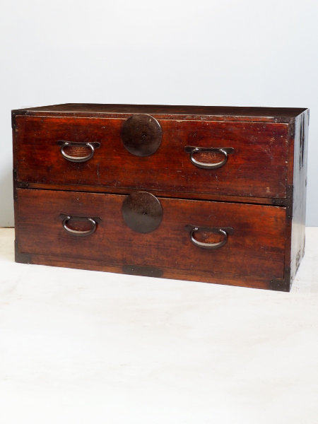 アンティーク箪笥＊店舗什器にも。 チーク無垢材 ヴィンテージキャビネットZX 食器棚 ショーケース 陳列棚