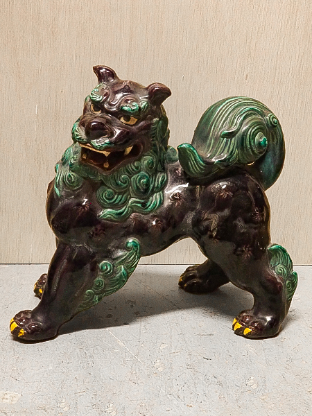 大正十一年青銅製 獅子足火鉢 木製台座付き 大正十一年青銅製 獅子足