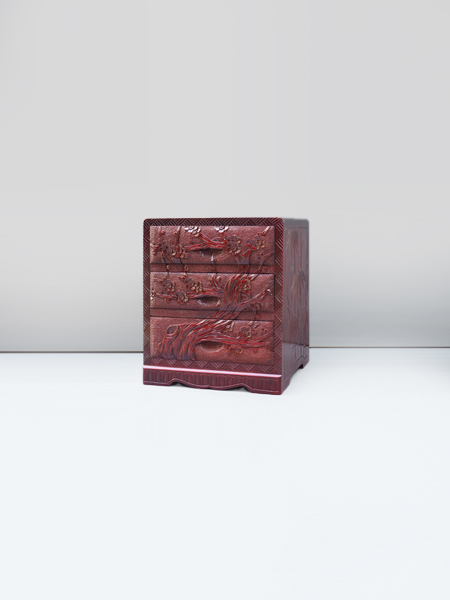 最終値下げ! 伝統工芸品 軽井沢彫 サイドボード アンティーク リメイク 軽井沢彫り 大坂屋家具店 置き仏壇 工芸品 民芸品 伝統技術 仏具 桜の