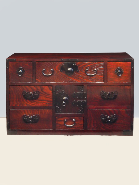 アンティーク　百味箪笥　小物入れ 時代箪笥風 7段ミニ整理タンス アンティーク調 収納棚 小物入れタンス