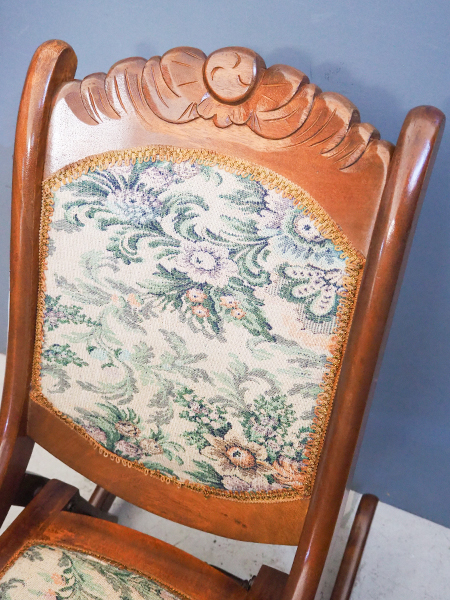 折りたたみロッキンチェア 送料込み ビンテージ アンティーク ゴブラン織 折りたたみロッキンチェア 送料込み ビンテージ アンティーク ゴブラン織