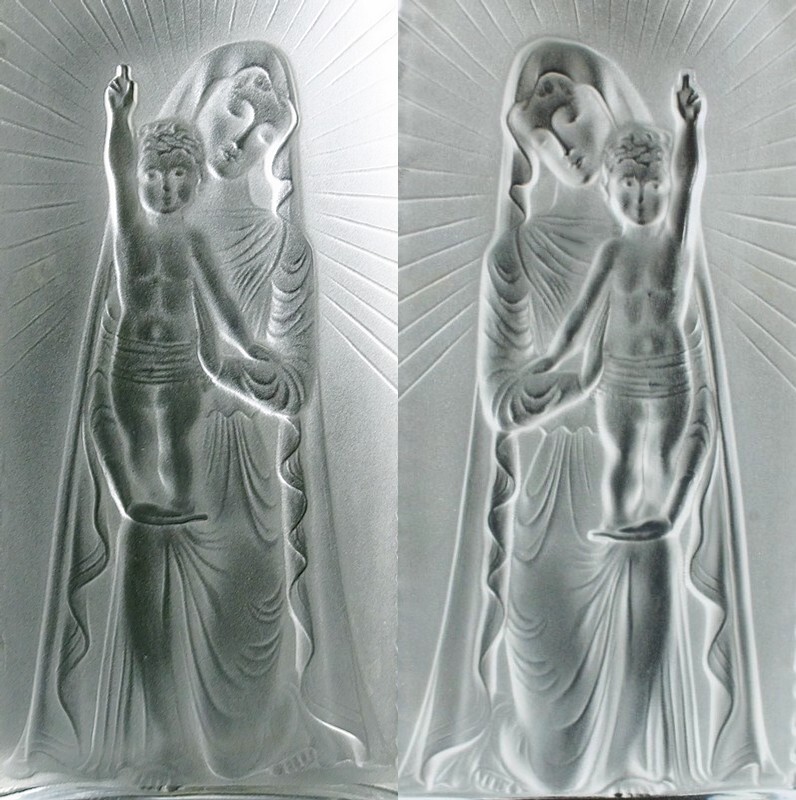 LALIQUE】ラリック Vierge à l'enfant agenouillée聖母子像