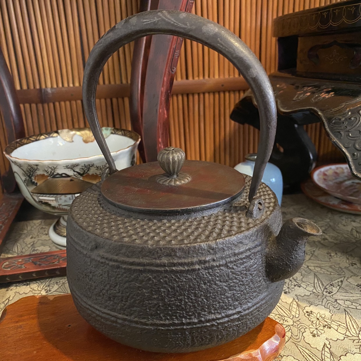 龍文堂 鉄瓶 | Antique Nanae