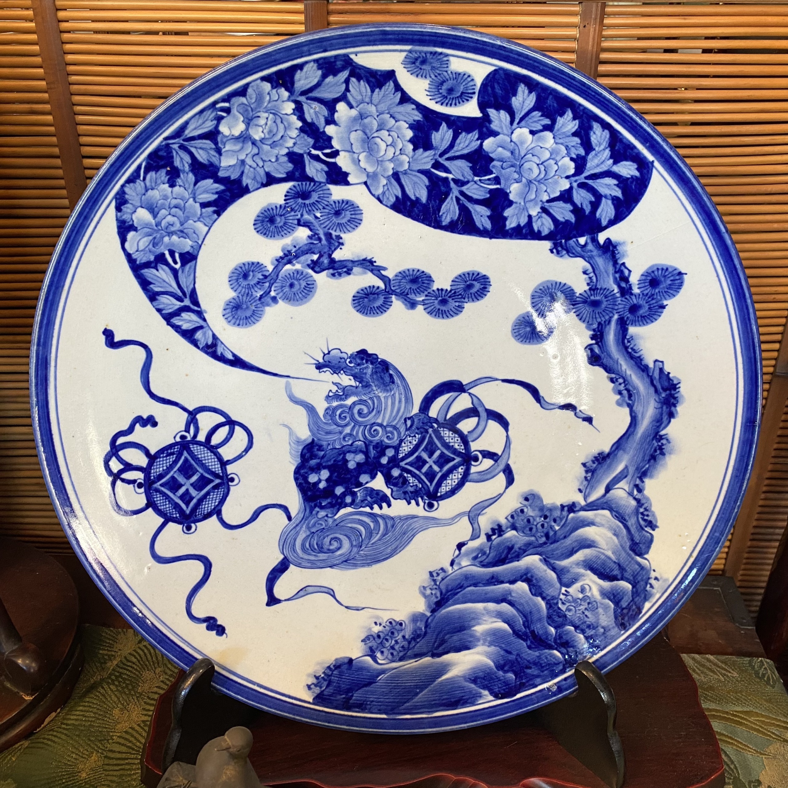 明治期 伊万里染付4段重 松竹梅 印判 古民具 送料込み251130 明治期