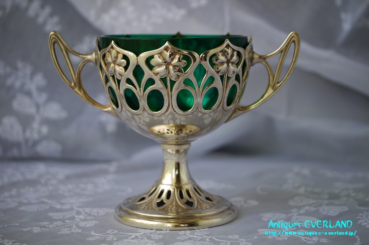 アール・ヌーヴォーコンポートアンティークミューラーヴィトリオフィ