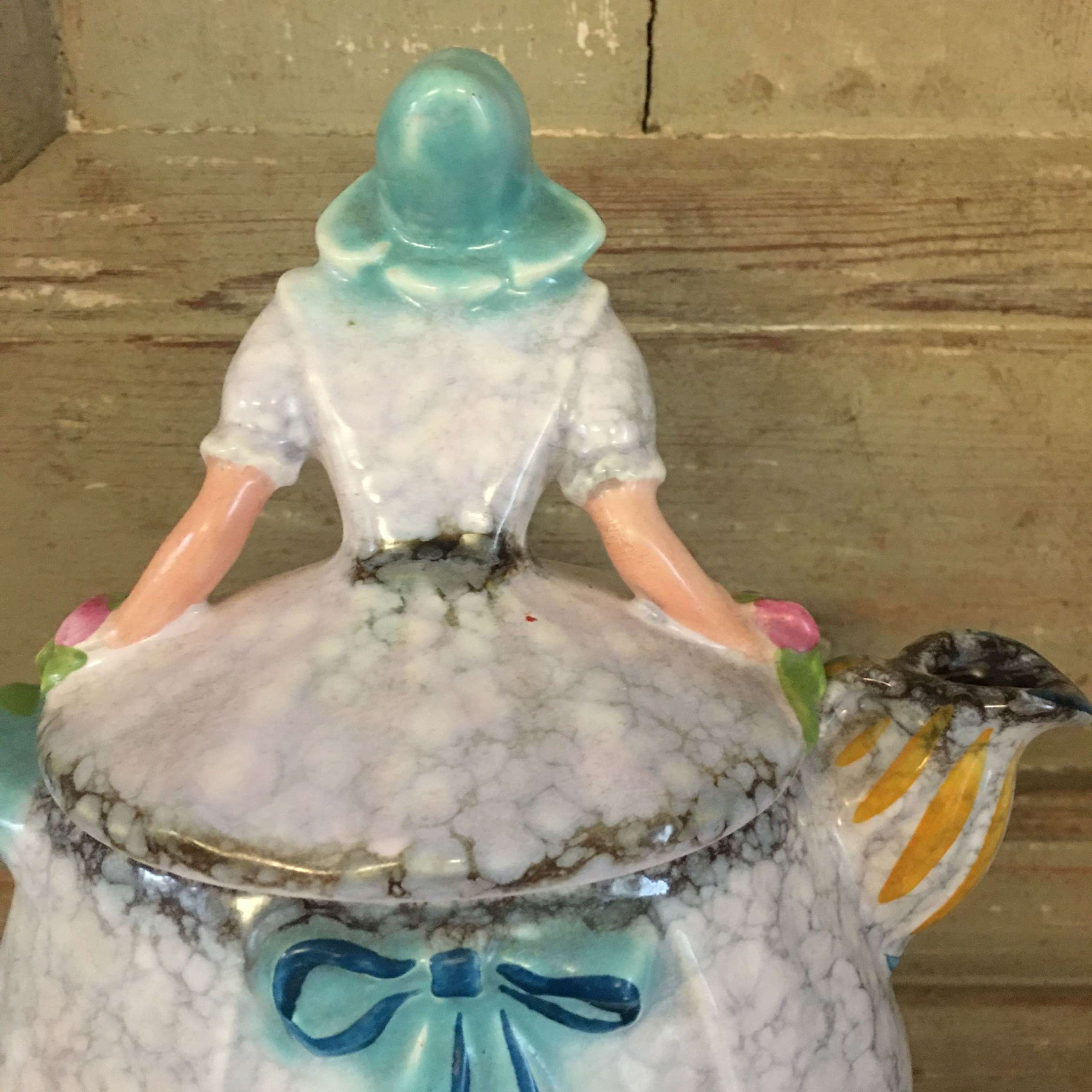 1930s Czechoslovakian Ditmar Urbach Dutch lady teapot reg.no