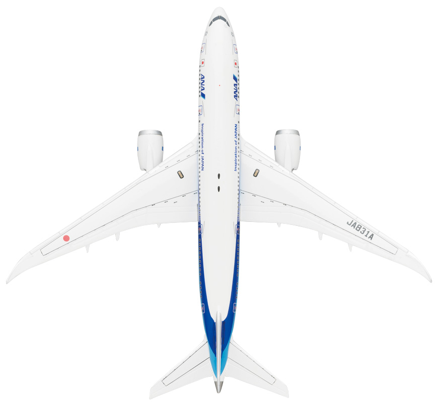 NH40116 1:400 BOEING 787-8 JA831A ABS樹脂完成品（ギアつき